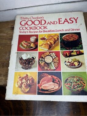 Vintage 1972 Betty Crocker's Good and Easy Cookbook Spiral Hardcover 2nd printin
